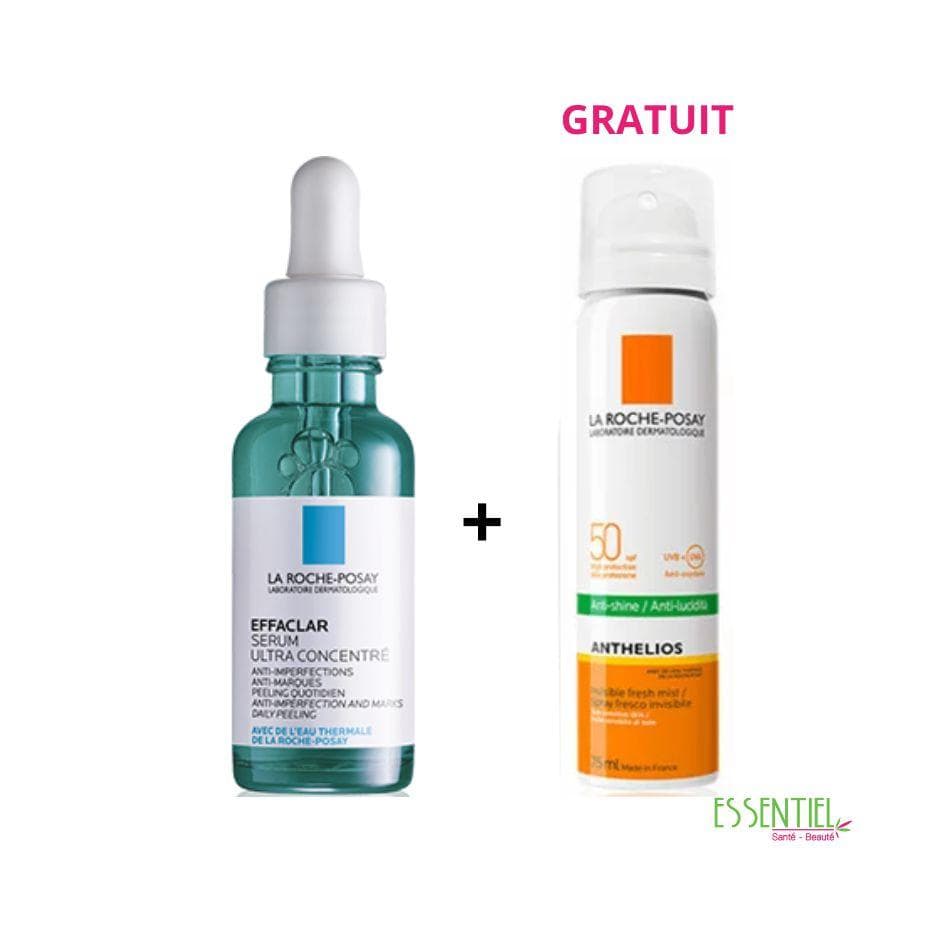 LA ROCHE POSAY PACK SERUM EFFACLAR ANTI IMPERFECTION + BRUME ANTHELIOS 75ML SPF50+OFFERTE