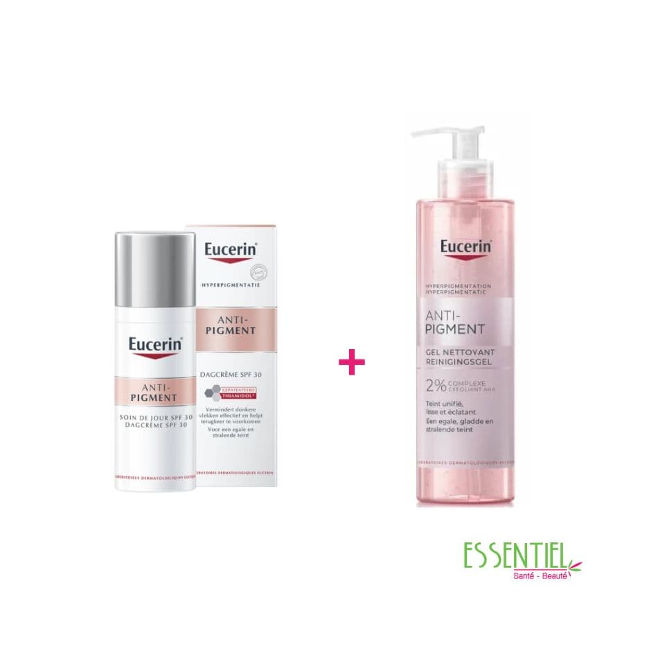 Eucerin Pack Anti-Tâches soin de Jour SPF 30 50 ml & Gel Nettoyant 200 ml