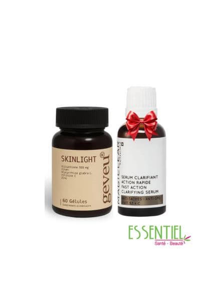 PACK ANTI PIGMENT MAGICLEAR SERUM + GEVEU SKINLIGHT 60 GELLULES