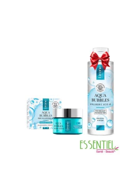 Lirene Aqua Bubbles – Crème Visage Jour et Nuit 50 ml + Eau Micellaire 200 ml Offerte