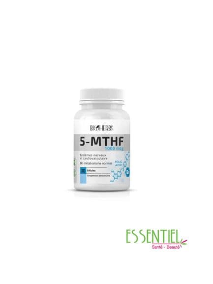 BIOHERBS VITAMINE B9 5 MTHF 1000mcg BT 30