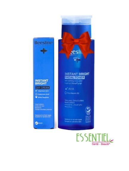 BEESLINE PACK INSTANT BRIGHT CREME DE JOUR+EAU MICELLAIRE 400ML OFFERT