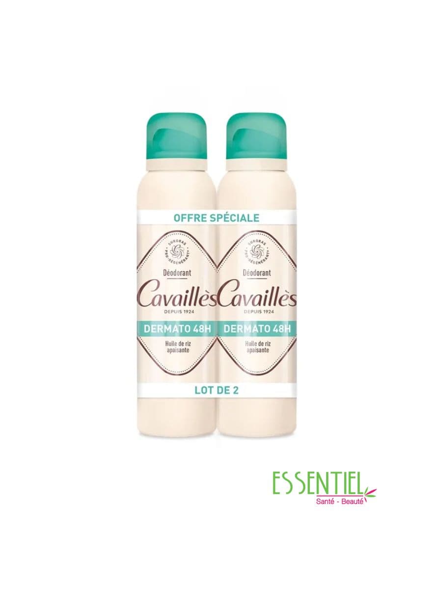 ROGE CAVAILLES LOT DE 2 DEO SPRAY DERMATO 48H 150ML