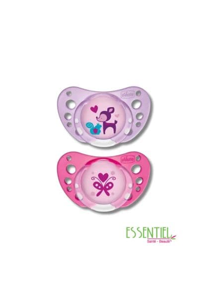 CHICCO – LOT DE 2 SUCETTES PHYSIO FORMA 6-16MOIS pour Maman et bébé