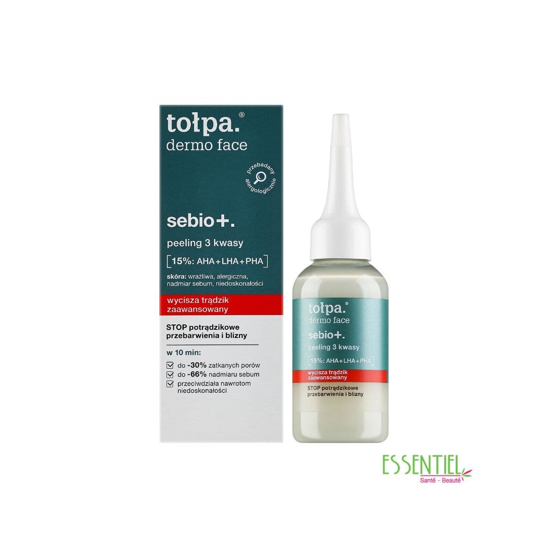 Tolpa Sebio Peeling 3 Acides 50 ml – Soin Exfoliant Anti-Imperfections