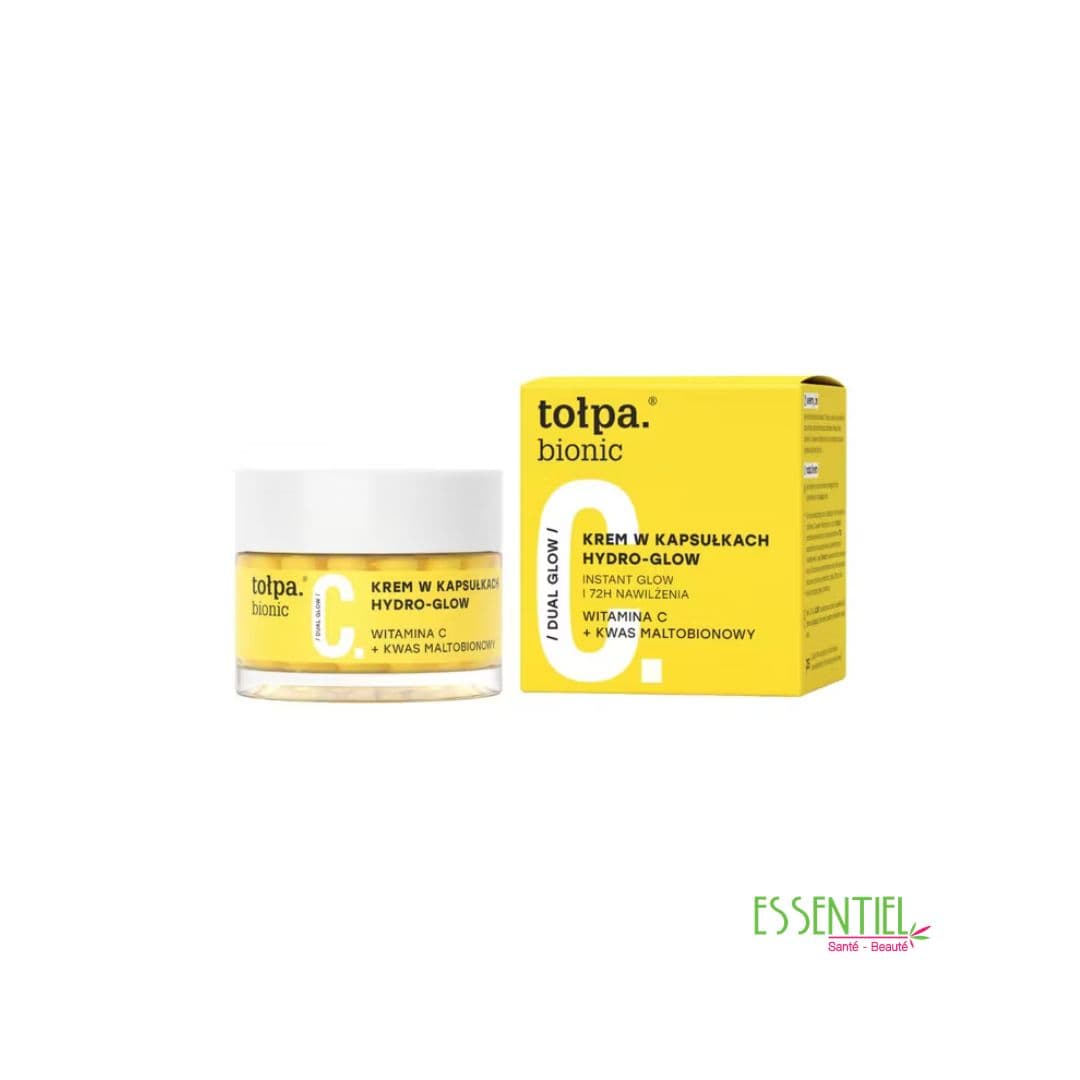 Tołpa Vit C Capsules Hydro Glow 60 g – Crème en Capsules Éclat et Hydratation Intense