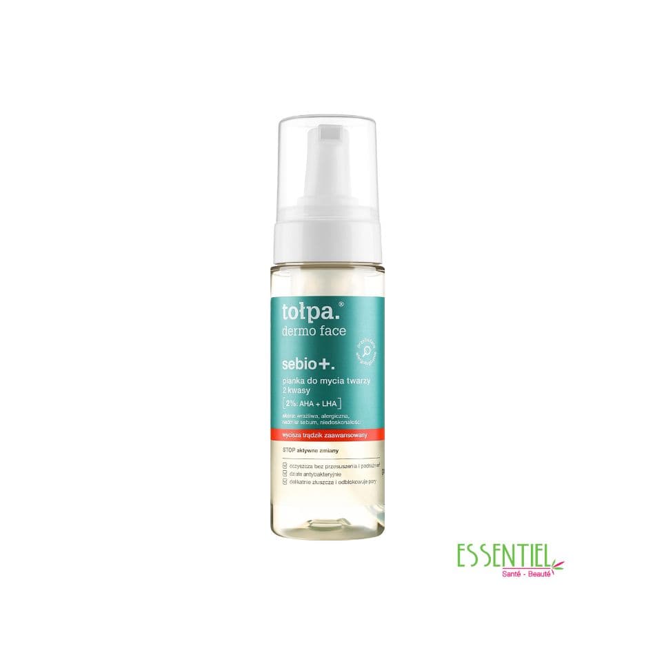 Tołpa Sebio+ Mousse Nettoyante 150 ml – Nettoyant Visage Anti-Imperfections