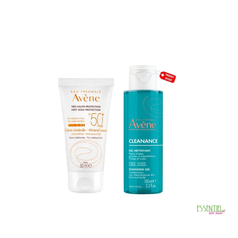 Avène Solaire Créme minéral SPF 50+50ml + CLEANANCE100 ml Offerte