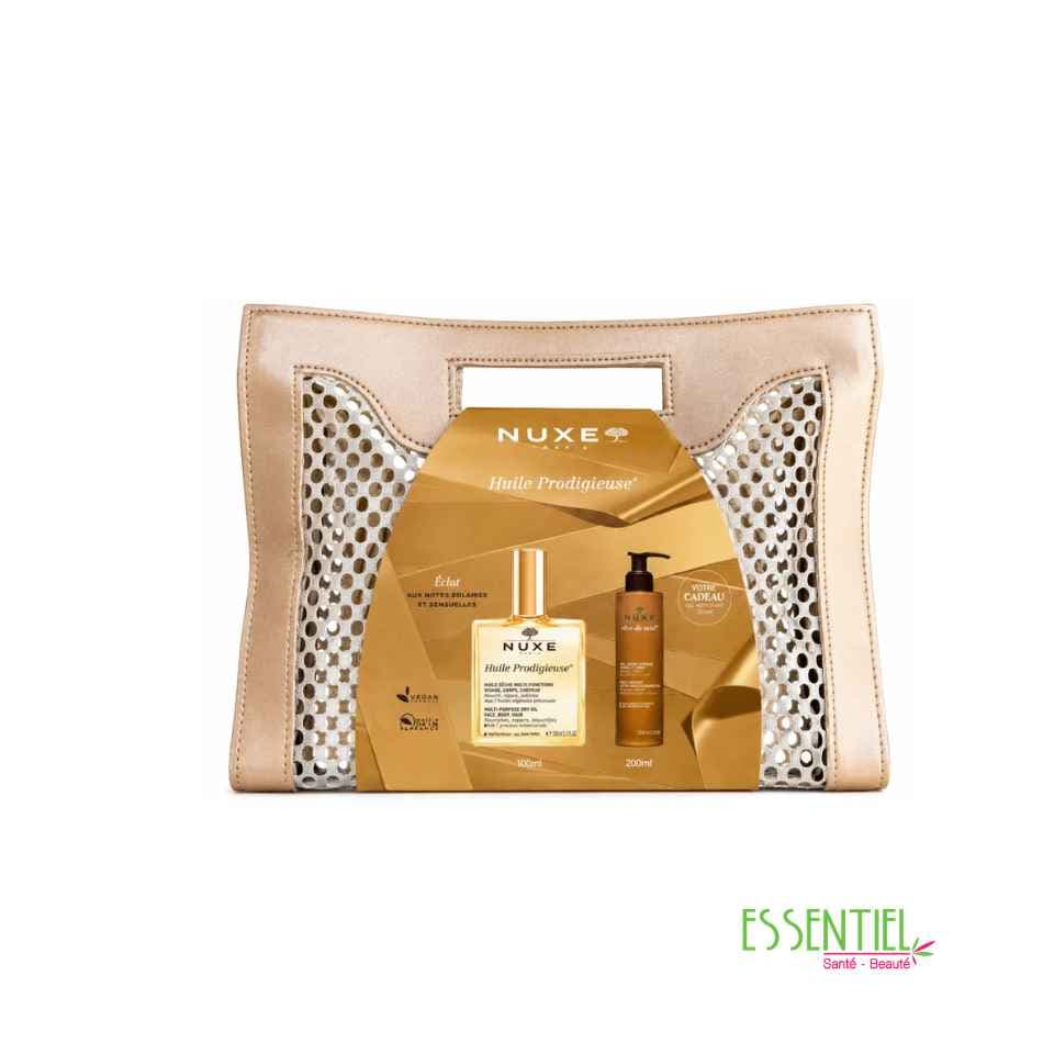 NUXE Huile Prodigieuse® 100 ml + Gel Lavant Surgras 200 ml Offert + Sac Offert (Copie)