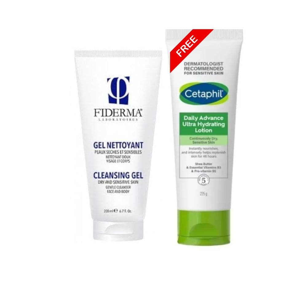 Pack Fiderma Gel Nettoyant + Cetaphil Daily Advance