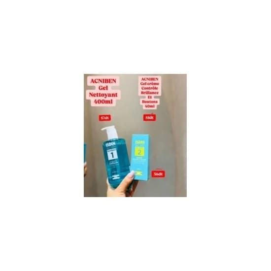 ISDIN ACNIBEN GEL NETTOYANT 400ML+ ACNIBEN GEL-CREME 40ML