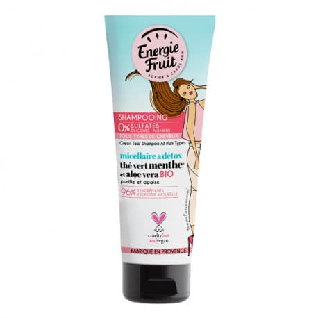 Energie Fruit Shampoing Thé à la Menthe et Aloe Vera Micellaire
