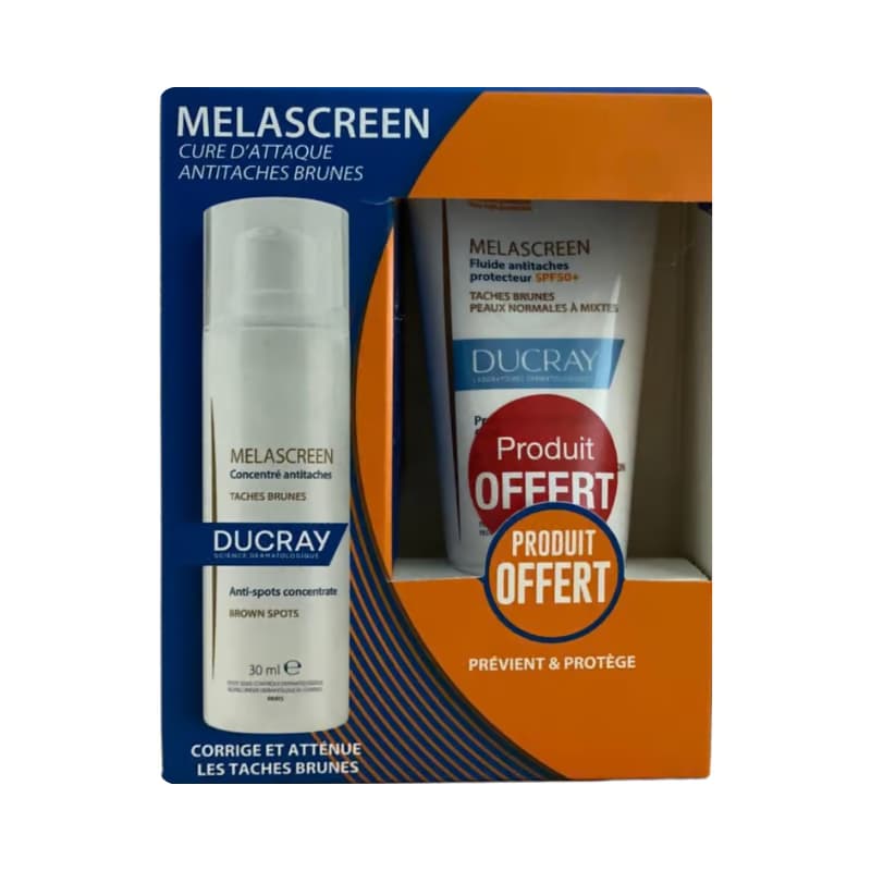 Ducray Melascreen Concentrée Anti-Tâches + Fluide Anti Tâches SPF50+ OFFERT