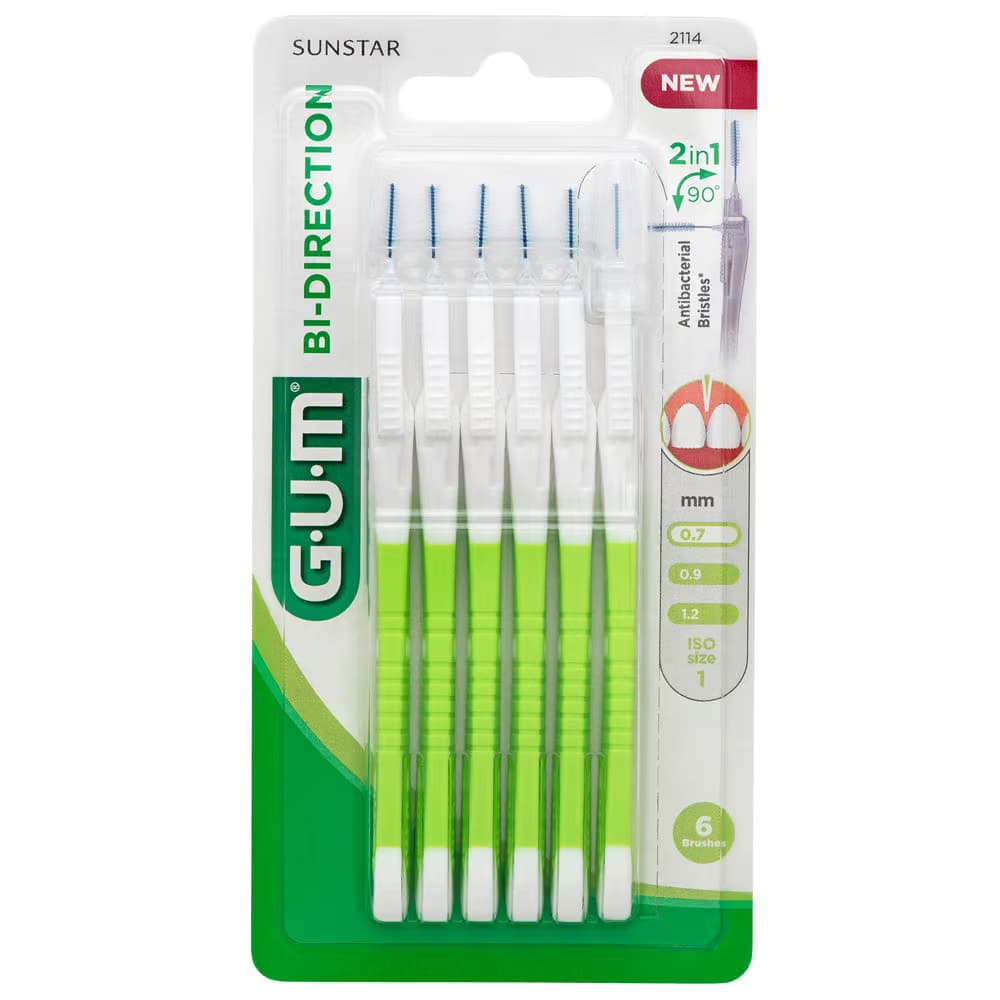 GUM Brossettes Bidirection 0.7MM (2114)
