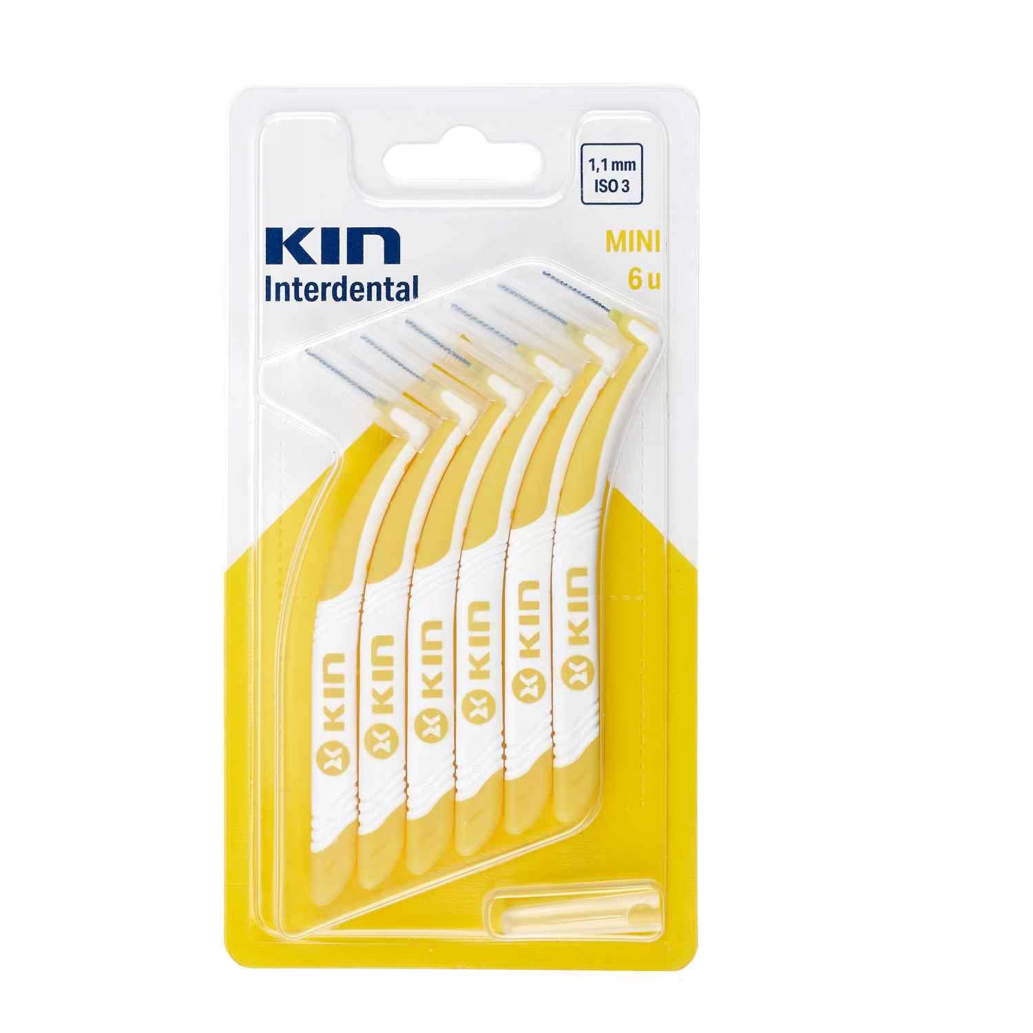KIN Brossette Interdental Mini Jaune 1.1mm 6 Unité