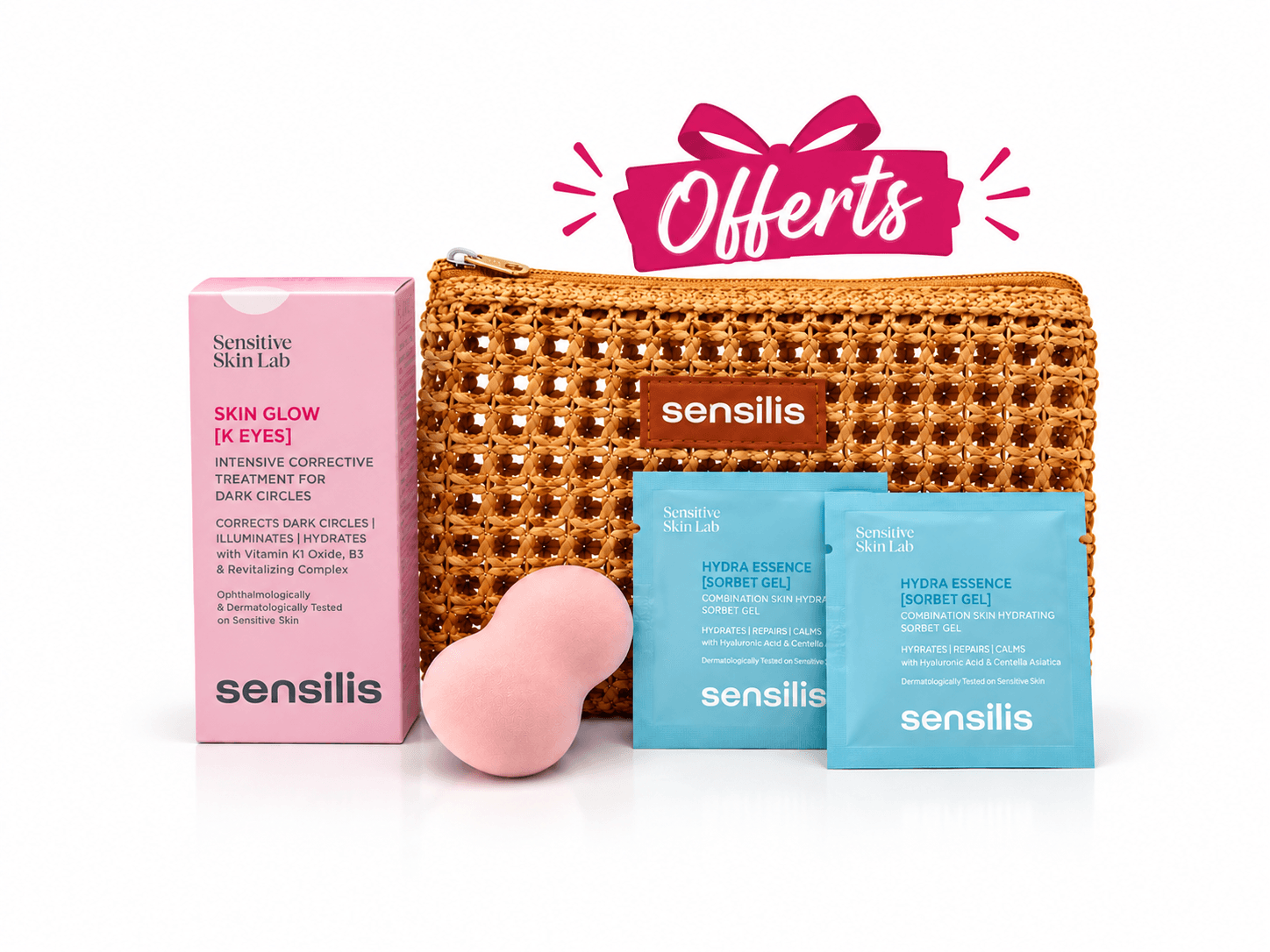 SENSILIS Skin Glow K Eyes 15mL + 2 Mini Doses + Beauty Blender + Trousse Offerte