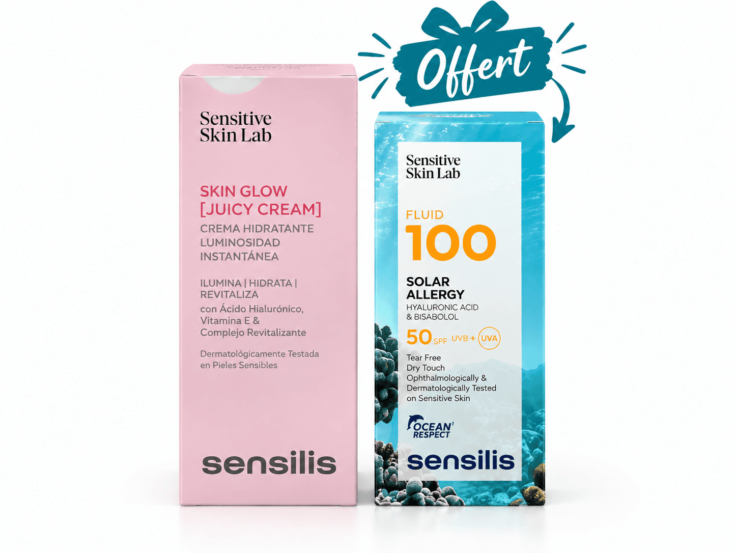 Sensilis Skin Glow Juicy Cream 50mL + Fluid100 SPF50+ 40mL Offerte