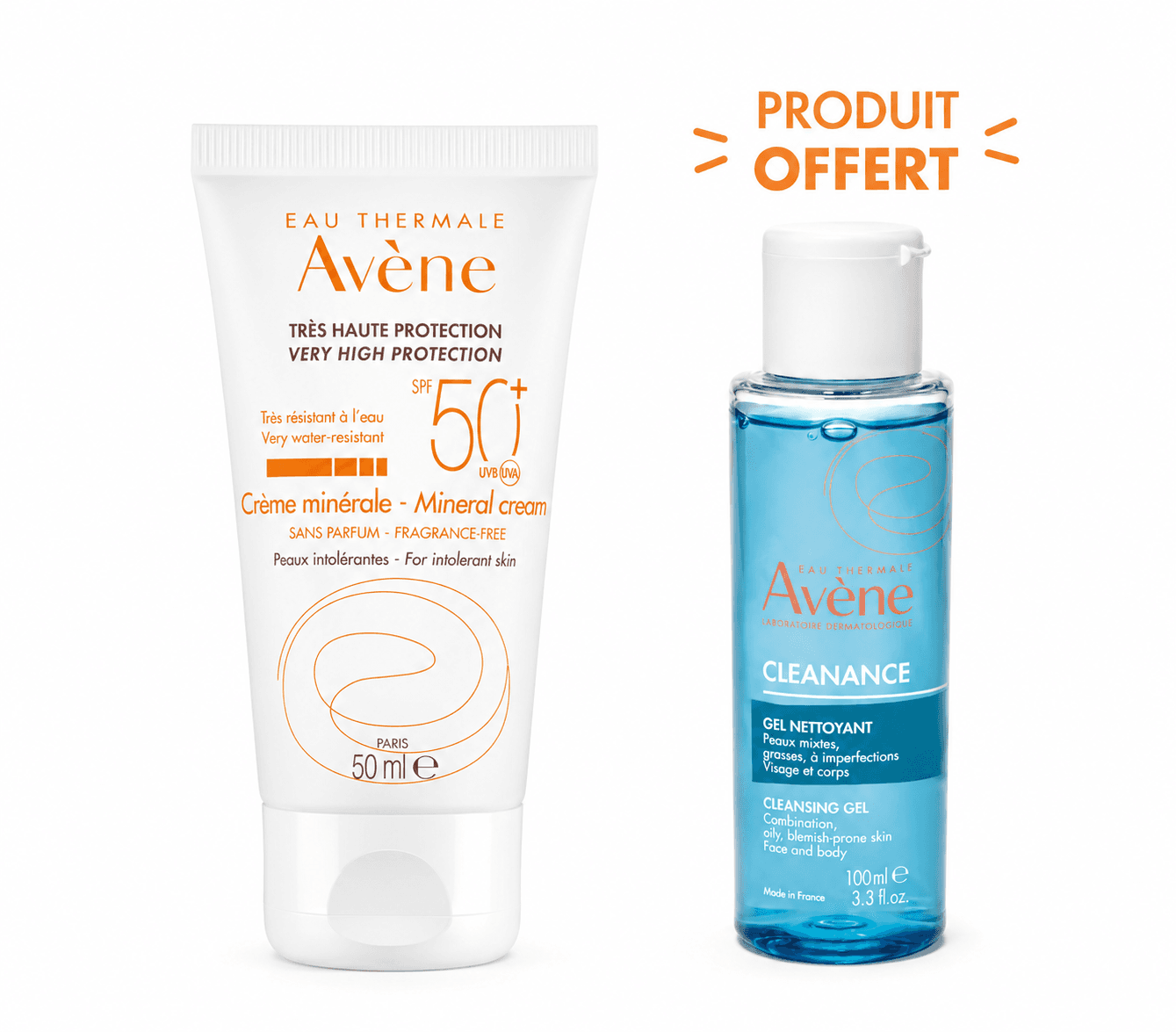 Avène Solaire Crème Minérale Haute Protection SPF50+ 50mL