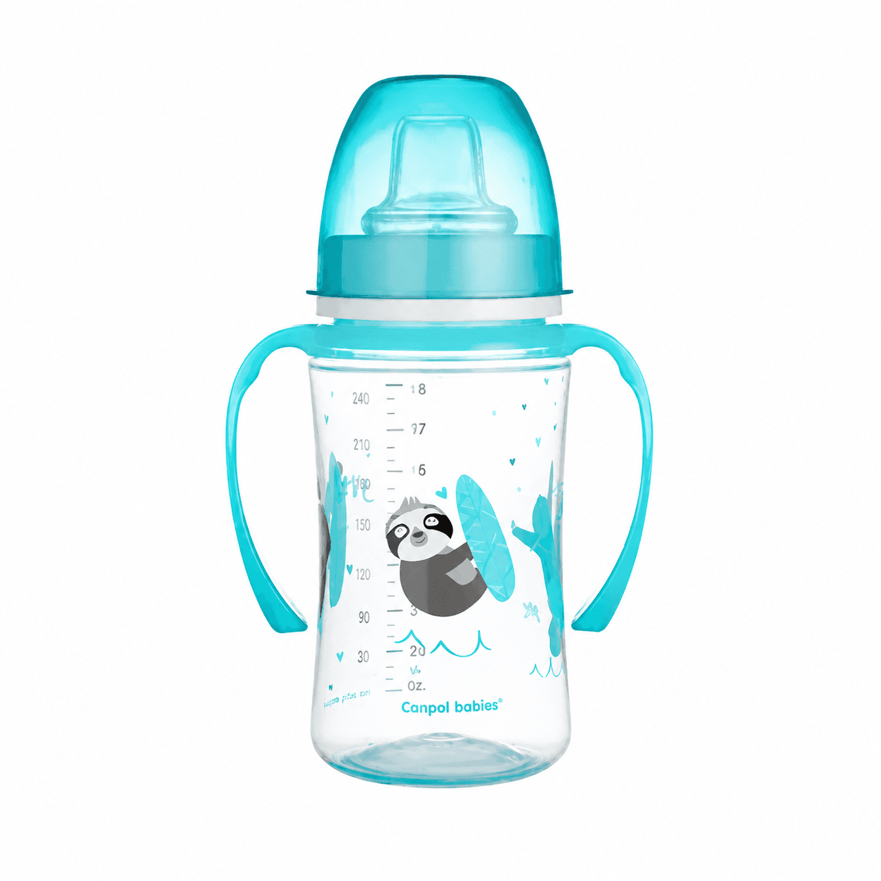 CANPOL BABIES Tasse Anti Deversement 240ML Exotic Animals Bleu 35/208