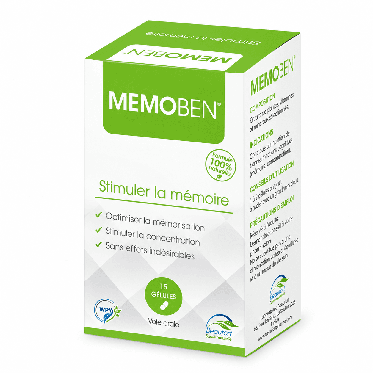 Memoben B/15 Gélules