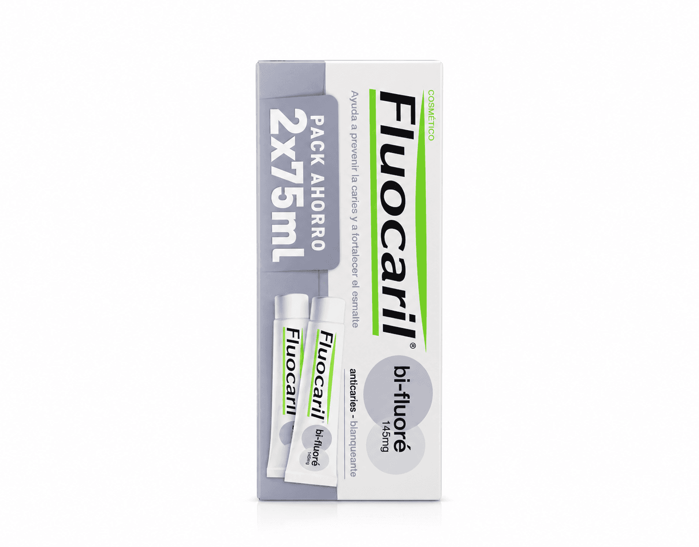 Fluocaril Lot 2 Dentifrice Bi-Fluoré Blancheur 75mLx2