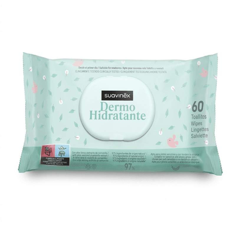 SUAVINEX Lingettes Dermo-Hydratantes B/60