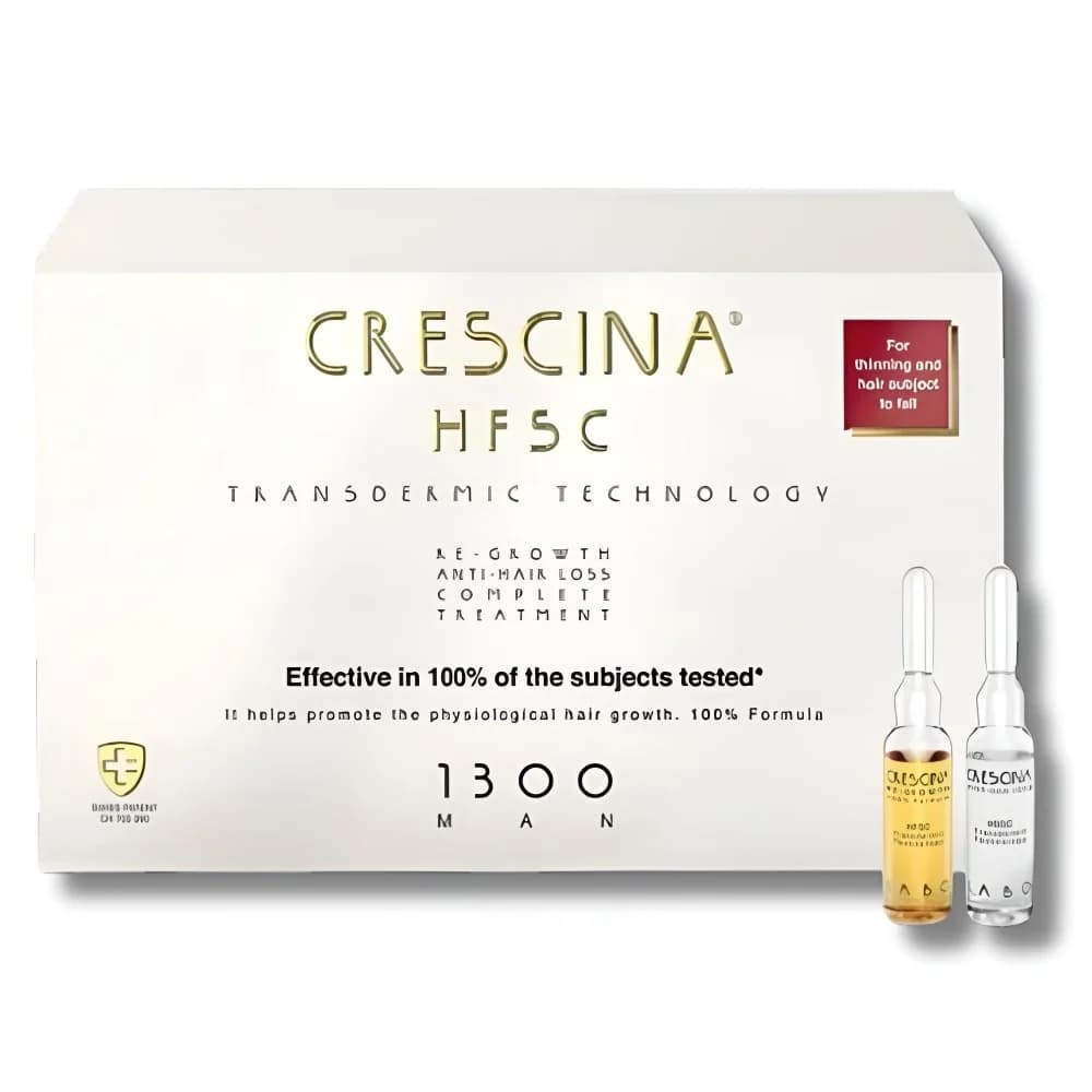 Crescina Traitement Complet (Anti-Chute+Repousse) 1300 Homme B/20 Ampoules