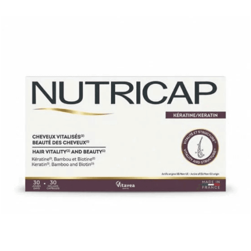 Nutricap Kératine Cheveux Vitalisés B/30 Gélules