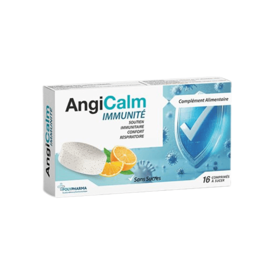 Polypharma Angicalm Sans Sucre 16 Comprimés à Sucer