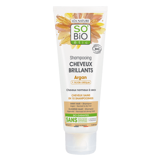 SO BIO SHAMPOOING CHEVEUX BRILLANTS ARGAN 250ML