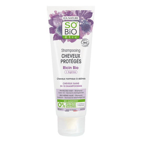 So'Bio Étic Shampooing Cheveux Protégés Ricin 250ml