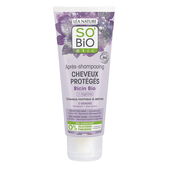 SO BIO APRÈS-SHAMPOOING CHEVEUX PROTÉGÉS RICIN 200 ML