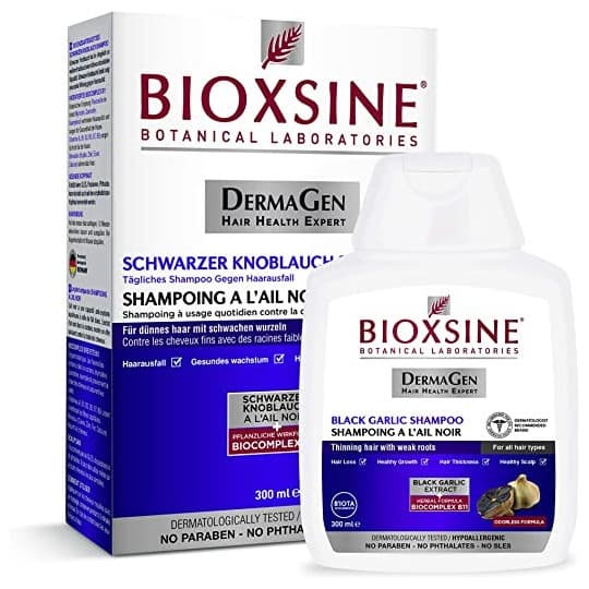 Bioxsine Shampooing Anti-Chute à l'Ail Noir 300ml