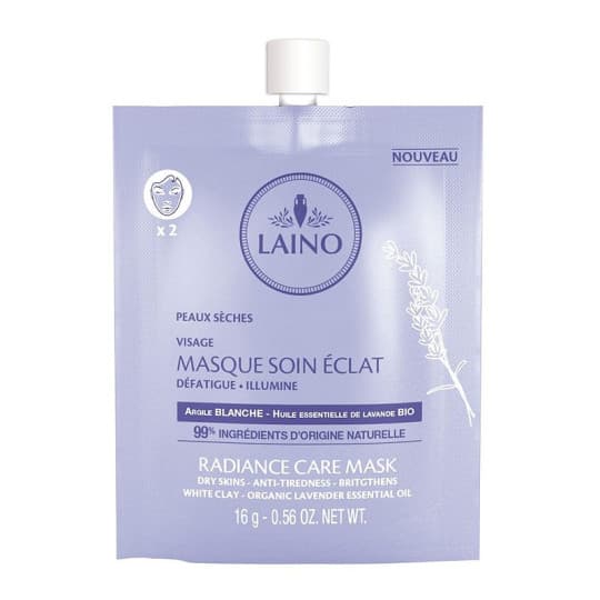 Laino Masque Soin Éclat Visage Peaux Sèches