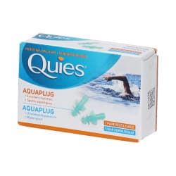 Quies Aquaplug Bouchons d’Oreilles Silicone Spécial Natation