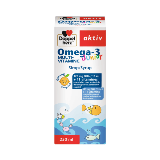 Doppelherz Aktiv Omega-3 Junior Multi-Vitamine Sirop