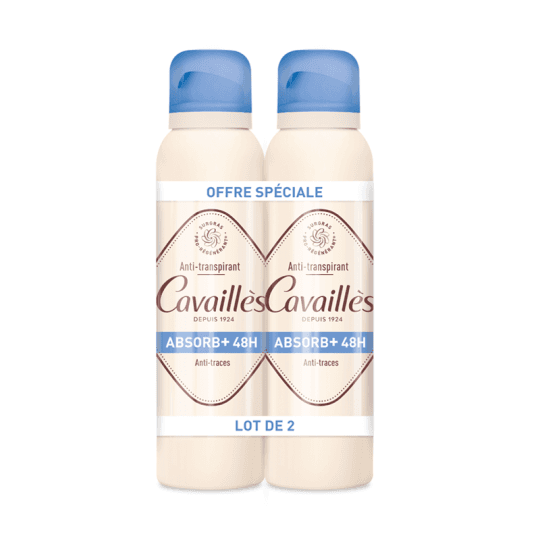Duo Rogé Cavaillès Déodorant Absorb+ 48h Anti-traces Spray