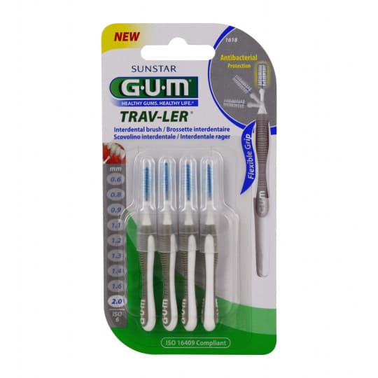 GUM Trav-Ler Brossette Interdentaire 2,0mm x4