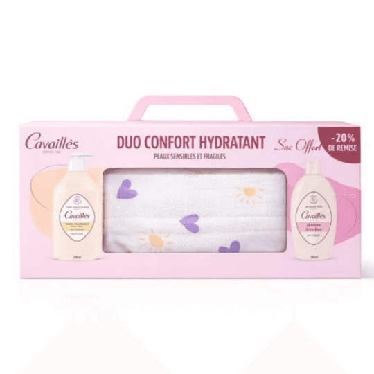 Rogé Cavaillès Coffret Crème Lavante Dermato Peaux Intolérantes 500ml + Soin Intime Extra-Doux 100ml