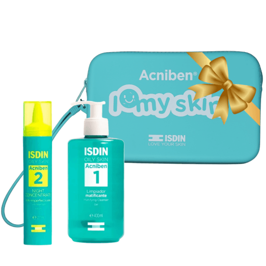 ISDIN ACNIBEN Gel Nettoyant 400 ml + Sérum Concentré Nuit + Trousse Offerte