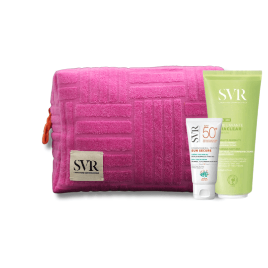 Pack SVR Écran Minéral Teinté SPF50 & Sebiaclear Crème Lavante + Trousse Offerte