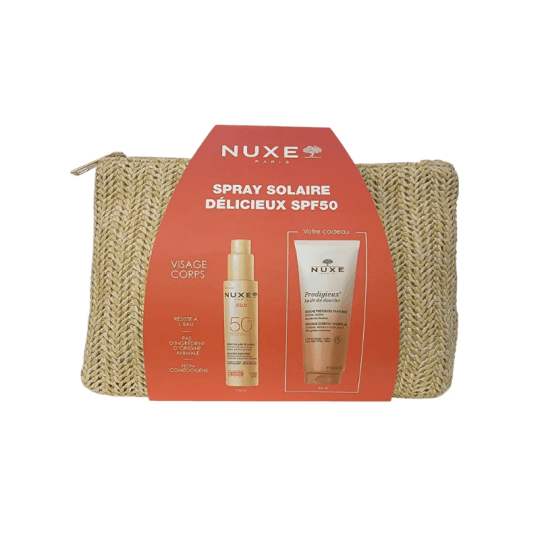 Nuxe Trousse Sun Spray Solaire Délicieux SPF50 + Huile de Douche Offerte