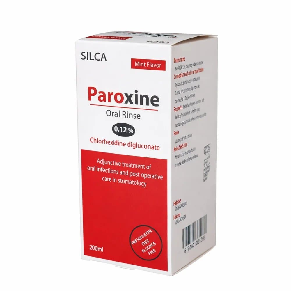 Paroxine Bain de Bouche 0,12% Menthe 200 ml