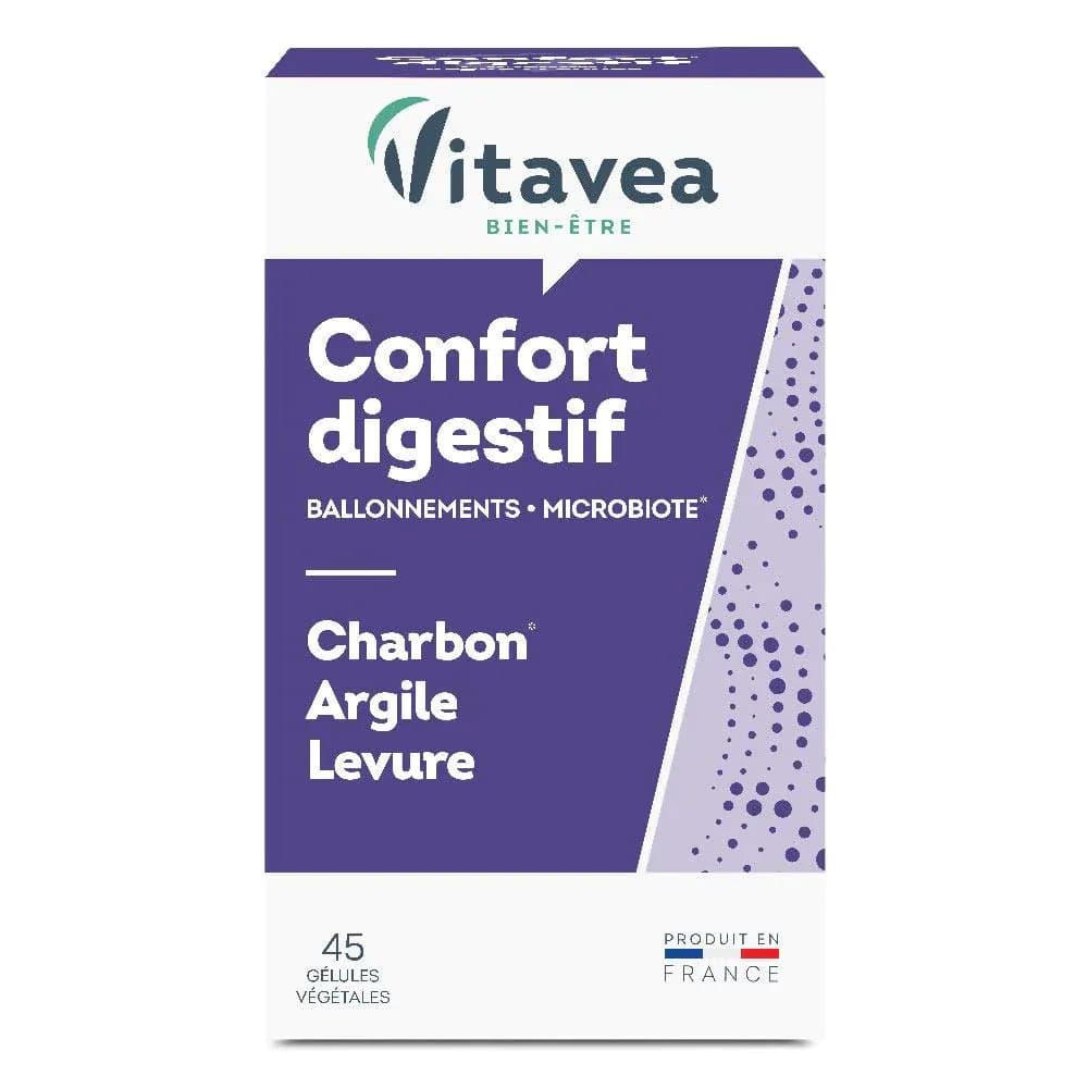 Vitavea Charbon digestif 45 gélules végétales