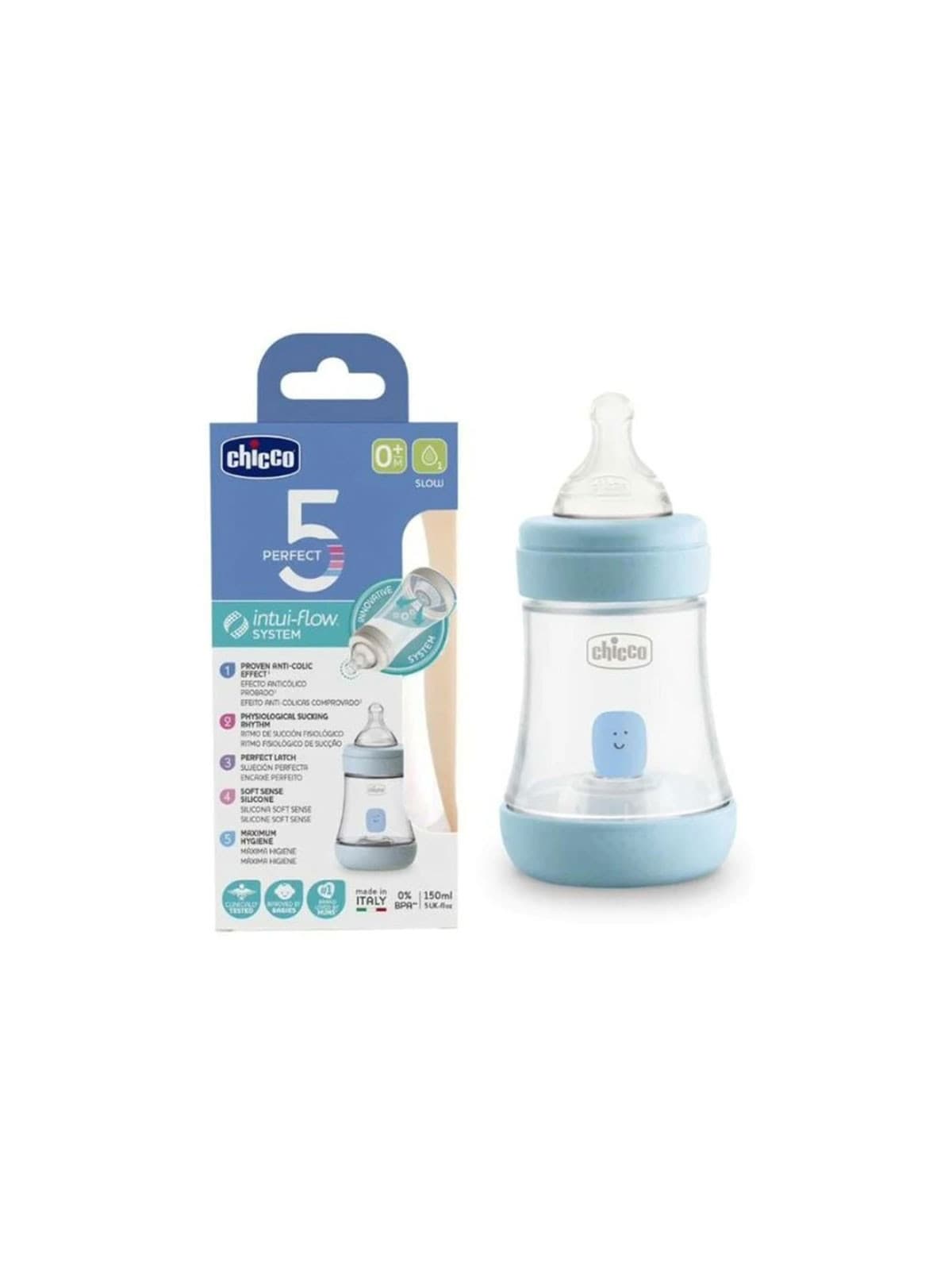 CHICCO BIB PLAS PERFECT5 150ML BOY