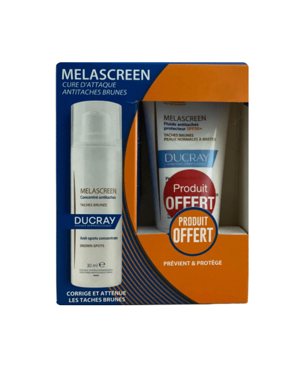 DUCRAY DUO MELASCREEN Concentre antitaches + Fluide Anti Taches SPF50+ 0FFERT