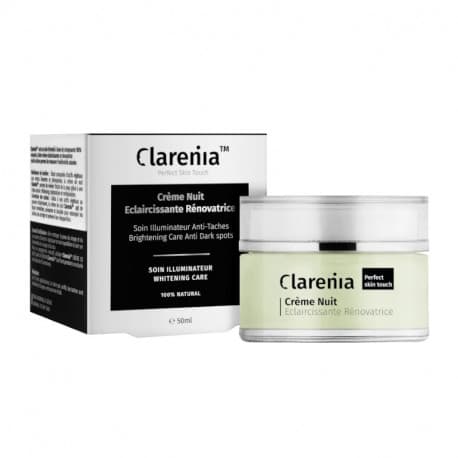 Clarenia Creme De Nuit Eclaircissante & Renovatrice Peau Mixte À Grasse – 50ml