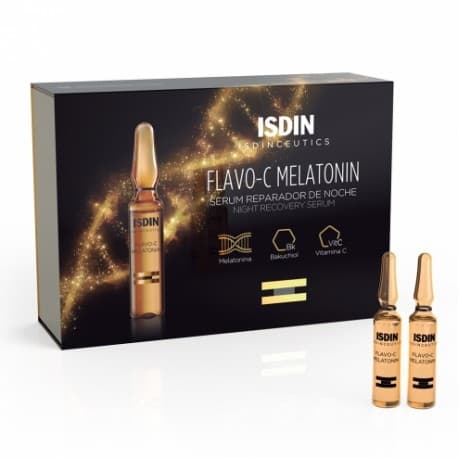 Isdinceutics Flavo-C Melatonin Serum Reparateur Nuit 30 Unidoses De 2ml