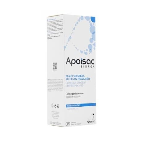 Apaisac Biorga Lait Corps Nourrissant 24H 200 ml