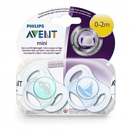 Avent 2 Mini Sucettes Nouveau-Né 0-2 Mois